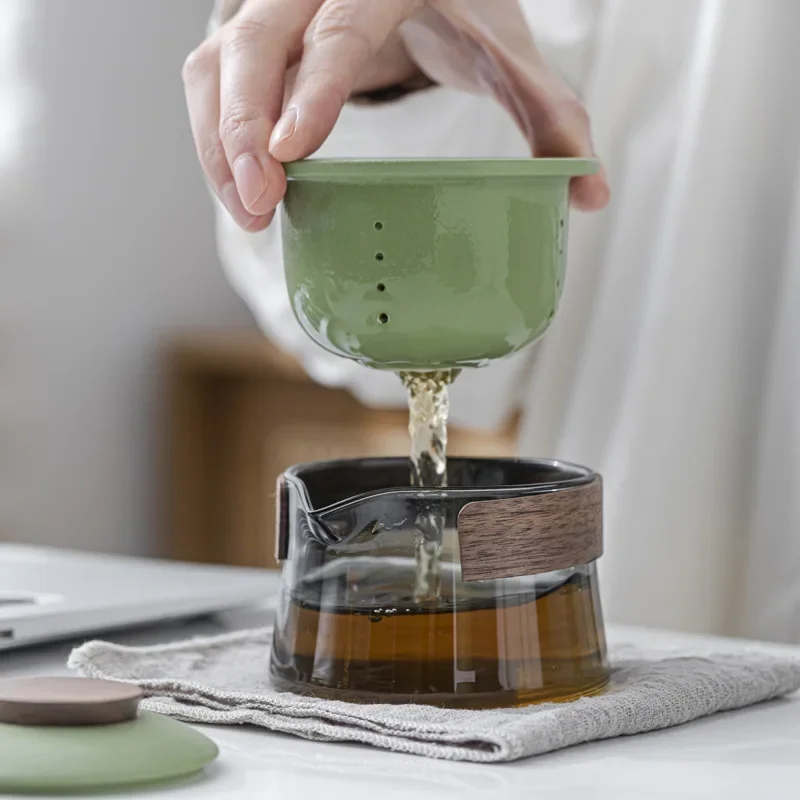Ceramic Teapot and Tea Cup Set Kit Tea Making Travel Tea Set Portable Outdoor Teaset Bag Chinese Teaware Sets 1 Bowl 3 Cup