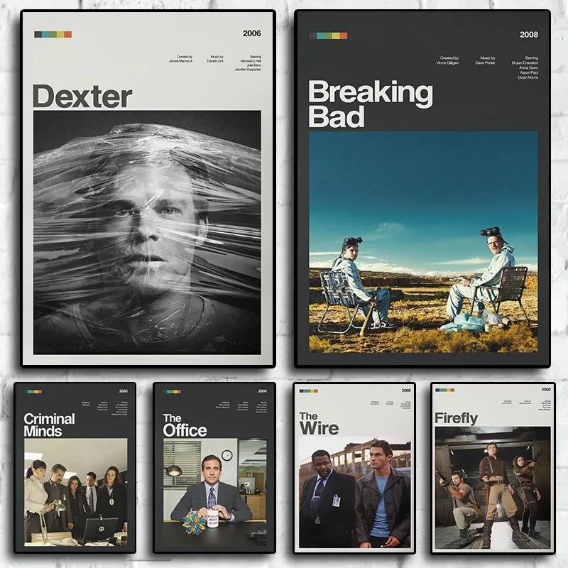 ملصق حائط للعرض التلفزيوني الحديث ، كسر سيء ، مكالمة أفضل ، ديكور منزلي سول ، طباعة عالية الجودة ، لوحة قماشية جمالية