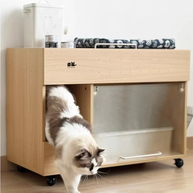 

Hiding Sandbox cat Litter Box Accessories Closed Toilet Automatically cat Litter Box Plastic Castle Dla Kota Household Items