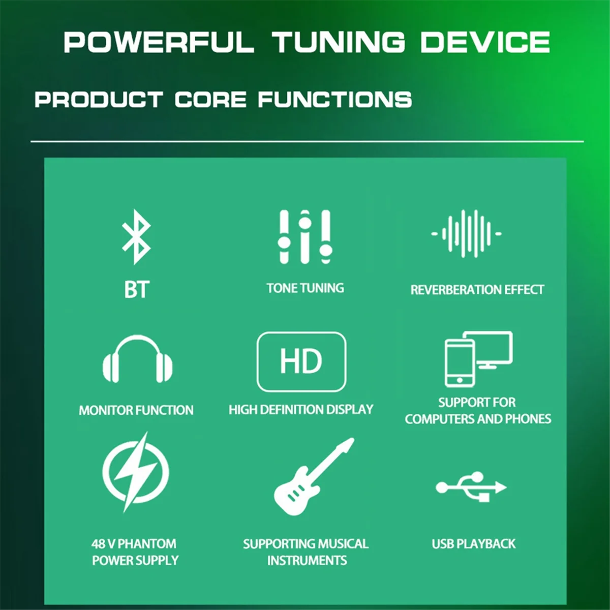 FFYY-Professionelle digitale DJ-Mixer-Konsole, 4-Kanal-Audiomischer mit USB-Anschluss, unterstützt Bluetooth-Verbindung, Wiedergabe, Weiß