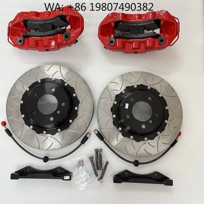 

405x34mm Gold Center Slot Disc Brake Kit High Performance Racing 6 Piston Modified Caliper System For 2019 Mid Size Luxury Wagon
