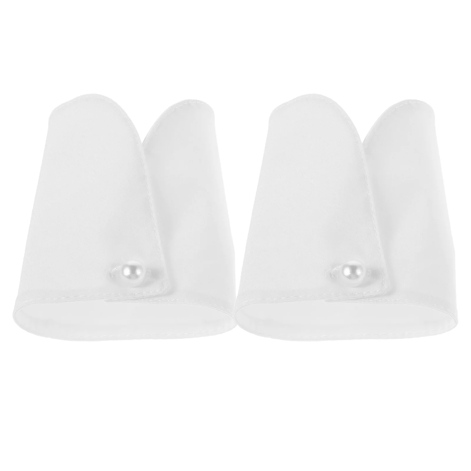 زوج واحد من زخرفة المعصم المصنوعة من القطن والبوليستر بأكمام كاذبة قابلة للإزالة للبلوزات والمعاطف والسترات بمظهر احترافي متعدد الاستخدامات #1