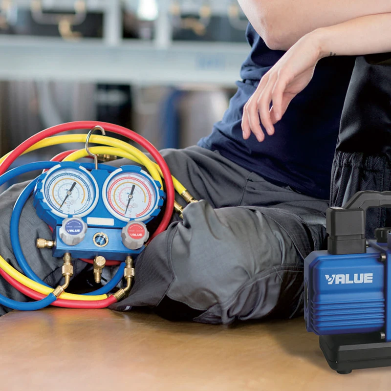 VMG-2-R22-B R410a R134a air conditioner fluoride meter refrigerant double meter fluorine tube 1.2 meters