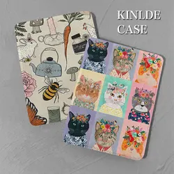 kindle case animal world pattern 2014voyage silicone soft shell 2022 11th 10th 9th generation Oasis 2 3 funda 2021