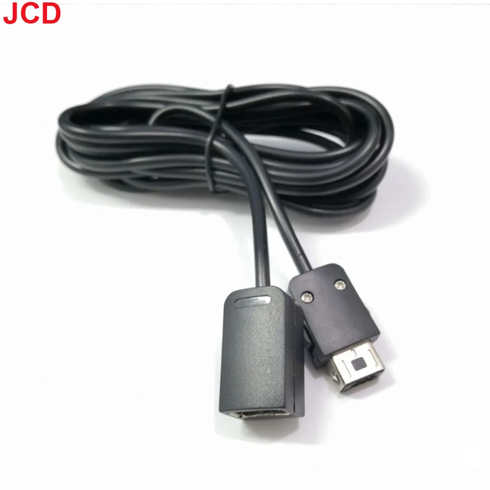 JCD 1pcs 1.8M 3M Extension Cable Game Extender Cord For SNES Classic Mini Controller For NES Wii Controller Black