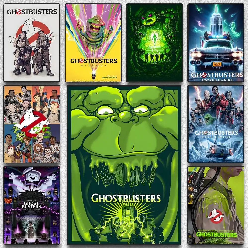 Movies G-Ghostbusters Poster Self-adhesive Advanced Aesthetic Printing Paper Wall Art for Living Room Home Decor