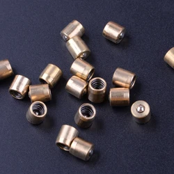 LETAOSK 20pcs Brass 0.6x0.6cm Push Button Press Fit For Hit & Miss Ball Oiler Nipple Engine Motor Lathe Mill