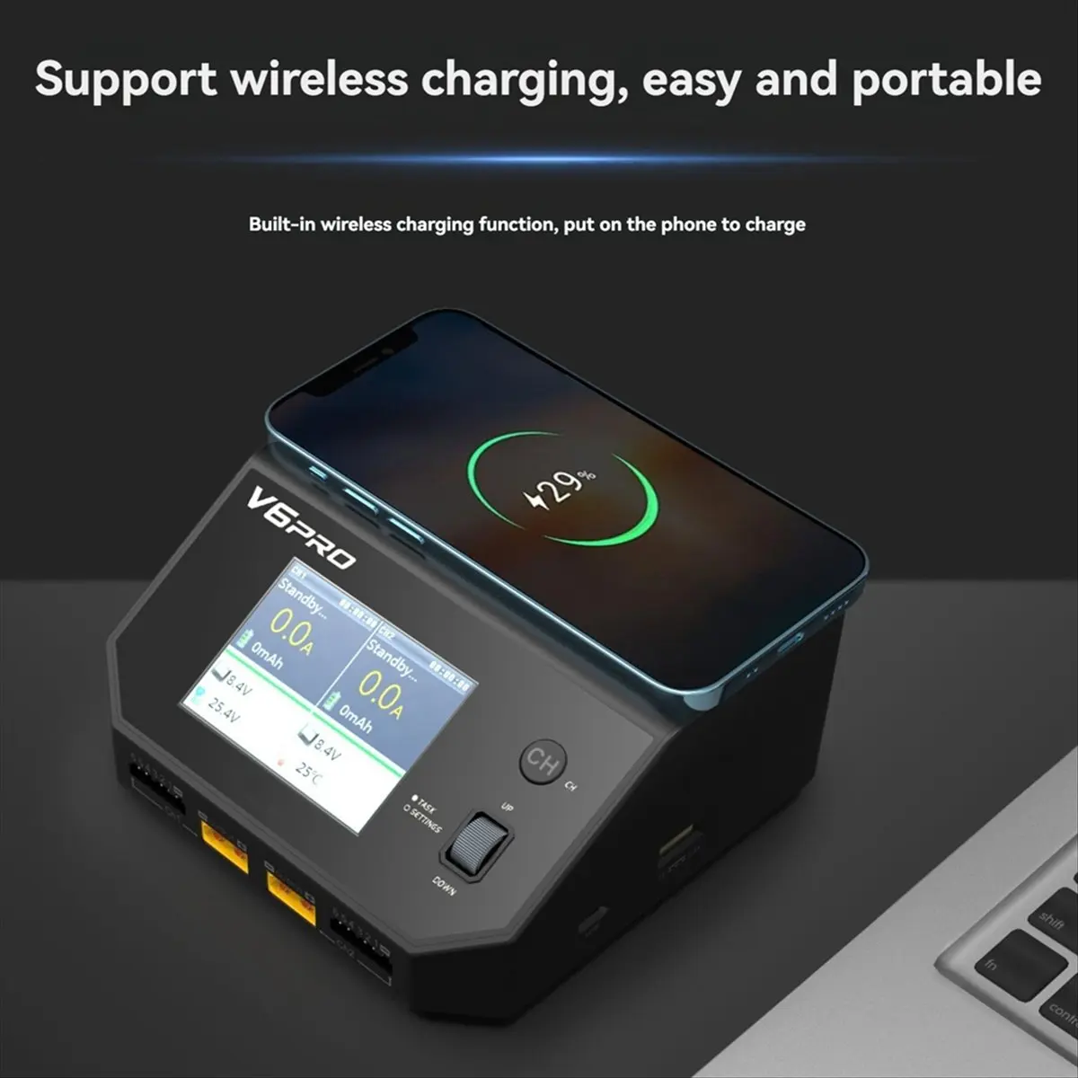 ABGZ  Battery Balance Charger Discharger 700W 32A Support Wireless Charging for RC Car FPV Racing Drone US Plug