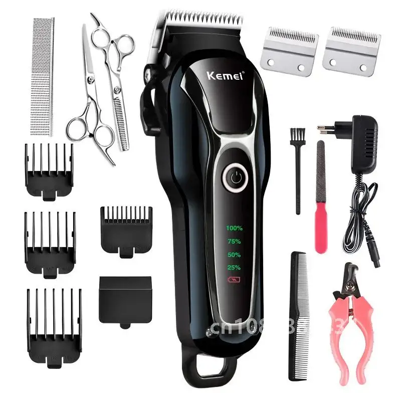 

100-240v rechargeable professional dog hair trimmer for cat cutter grooming machine hair remover animal hair clipper for pet