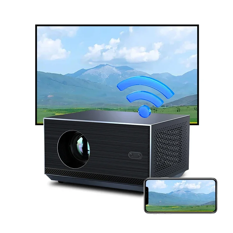 Salange New S2 High Brightness FHD 1080p Projector Wifi Wireless Home Theater Proyector Presentation Equipments Video Beamer