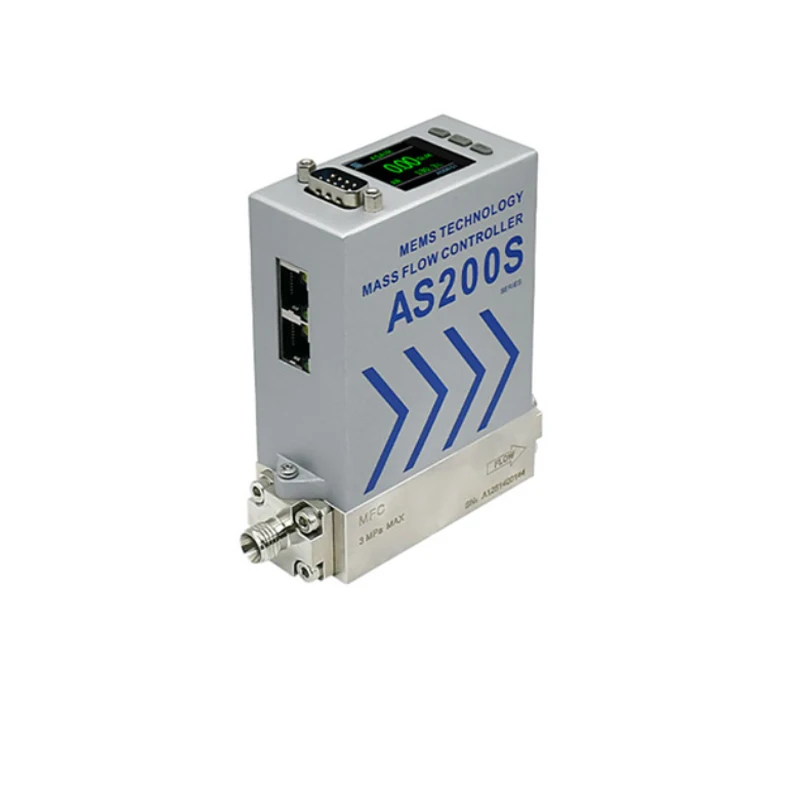 RS485 Air,    , Nitrogen, Carbon Dioxide, Argon Stainless Steel Alloy Mass Flow Meter Controller Meter Quick Max 300L/min