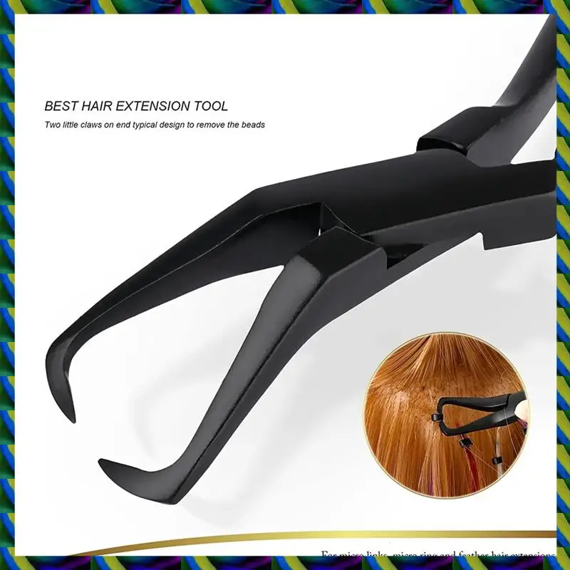 毎日 1 個ステンレス鋼ヘアエクステンションプライヤーマイクロリンクビーズリムーバープライヤーヘアエクステンション用
