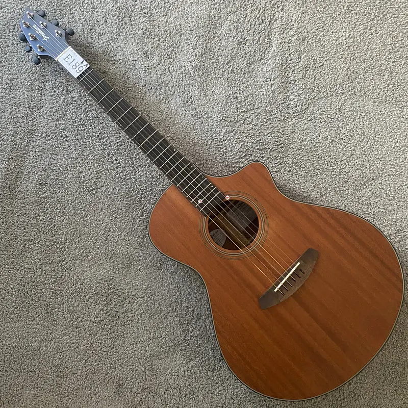 

E189 Electric&Acoustic Guitar All Solid Africa Mahogany Body with Shadow EQ-Pickups Surface Damages Original Breedlove Guitar