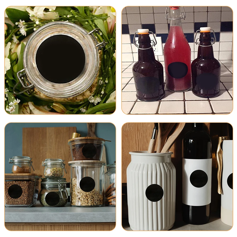 2 قطعة 25 مللي متر ملصقات نقطة مستديرة سوداء تسميات دائرة فارغة لاصق قوي دائم مقاوم للماء لتنظيم المكتب والفصول الدراسية #6