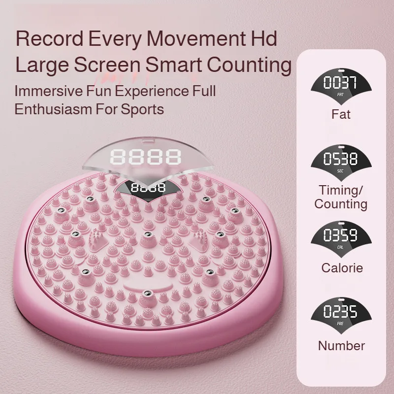 

Умный цифровой тренажер для талии с дисплеем, домашний вращающийся тренажер для похудения, массажер для сжигания жира на животе, фитнес-инструмент для дома