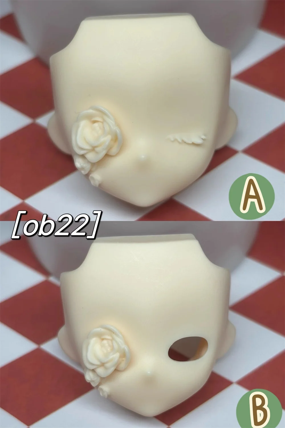 Original Handmade Rose Boy OB11 Blank Face Plate Shell OB22 Alternate Face Expression Cosplay Gift