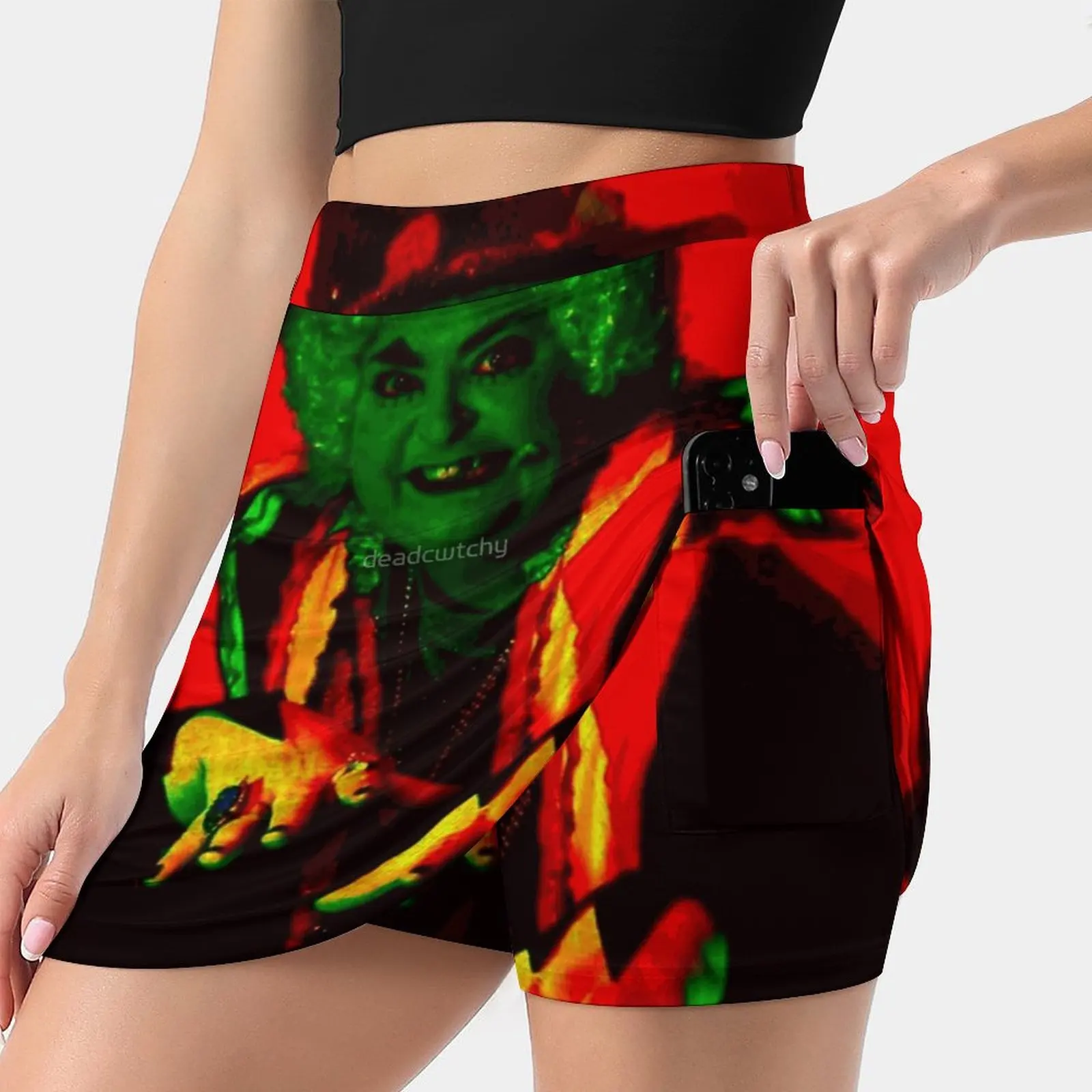 

Grotbags Rod Hull Women'S Summer Fake Two Piece Skirts Casual Sports Beach Skirt Girl Skorts Grotbags Witch Rod Hull Emo Goth