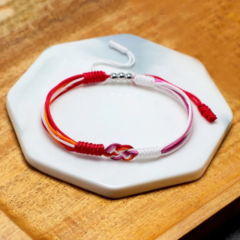 سوار إنفينيتي مثليه، علم مثليه، سوار حبل على الطراز البوهيمي