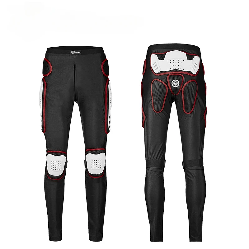 Motorcycle Armor Trousers Motocross Pants Long Armor Knee Crotch Hip Protection Motorbike Riding Racing Equipment Shorts