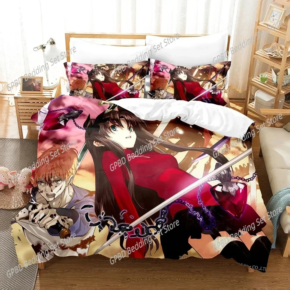 Fatestay night Unlimited Blade Works 3D NEW Duvet Cover Pillowcase Bedding Set Adult Boy Girl Bedroom Decoration Single Double