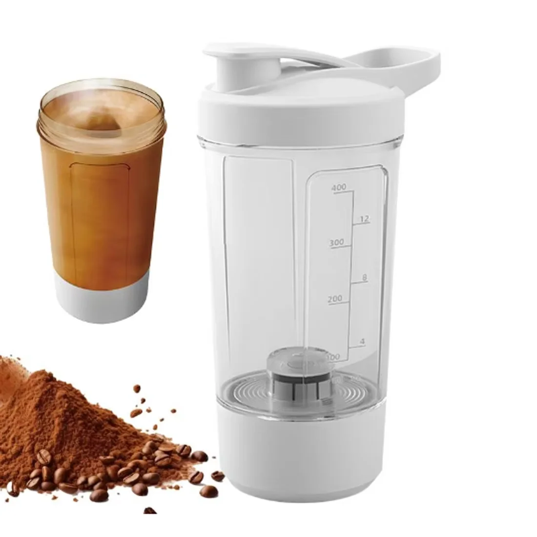 

450ML Electric Protein Powder Mixing Cup Automatic Shaker Bottle Mixer Shake Bottle Milk Coffee Blender Kettle fro Gym outdoor