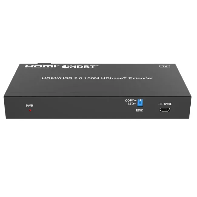 موسع HDMI HDBaseT بسرعة 18 جيجابت في الثانية حتى 150 مترًا مع إشارة تحكم IR ثنائية الاتجاه USB 2.0 وUSB KVM Signa يدعم POC #2