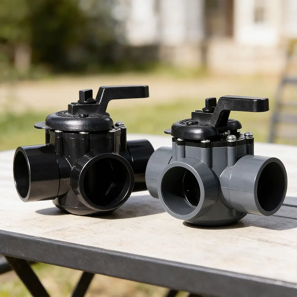 Plumbing Component for Pentair Setups Offering Three Port Water Direction Control and 2 Inch to 2-1/2 Inch Fit