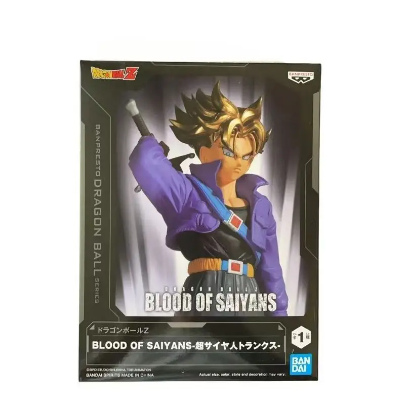 In Stock Original Banpresto Anime Dragon Ball Z Auckland Blood of Saiyans SSJ Trunks PVC Anime Figure Model Toy Collection Gifts