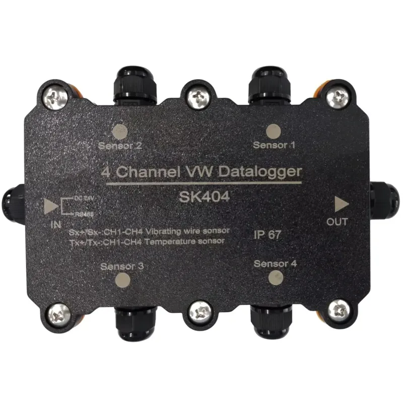 Vibrating Wire Four-Channel Collector 4CH RS485 Modbus RTU Output