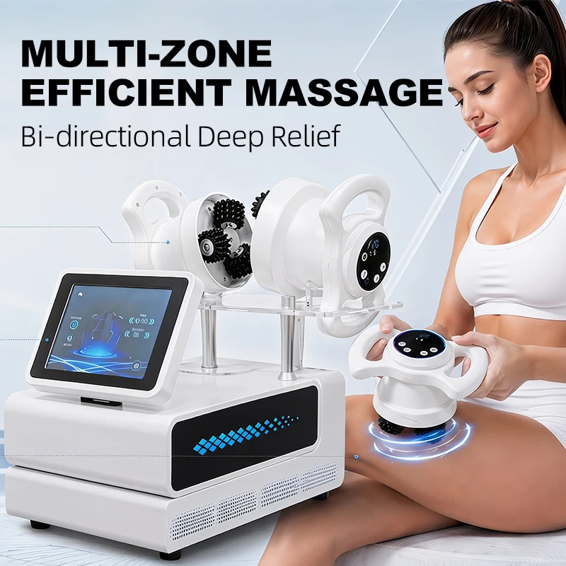 Body Sculpting Massager Smart Touch Screen Magnetic Interchangeable Massage Heads Adjustable Intensity Full Body Muscle Relax