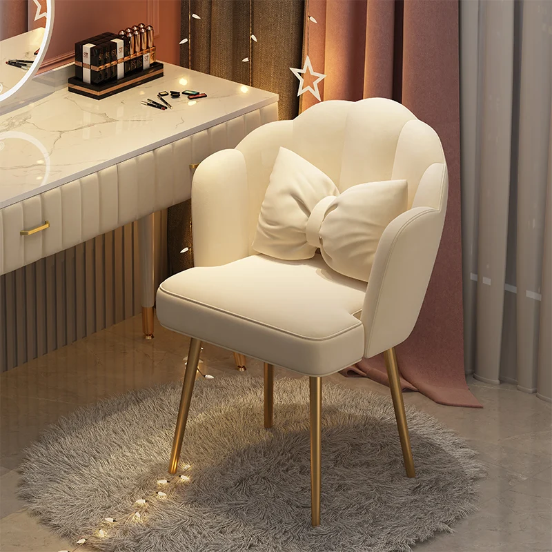 

Nordic Makeup Chairs Living Room Bedroom Makeup Backrest Chair Modern Hotel Coffee Computer Office Chair Living Room Furniture