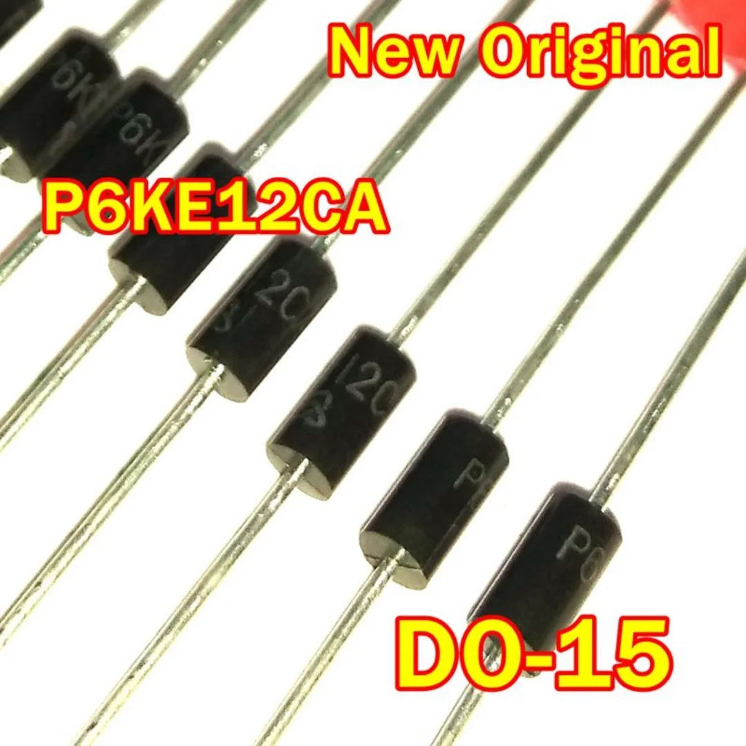 

10Pcs to 1000Pcs P6Ke12Ca Do-15 New Original 600 Watt Transient Voltage Suppressors 12V