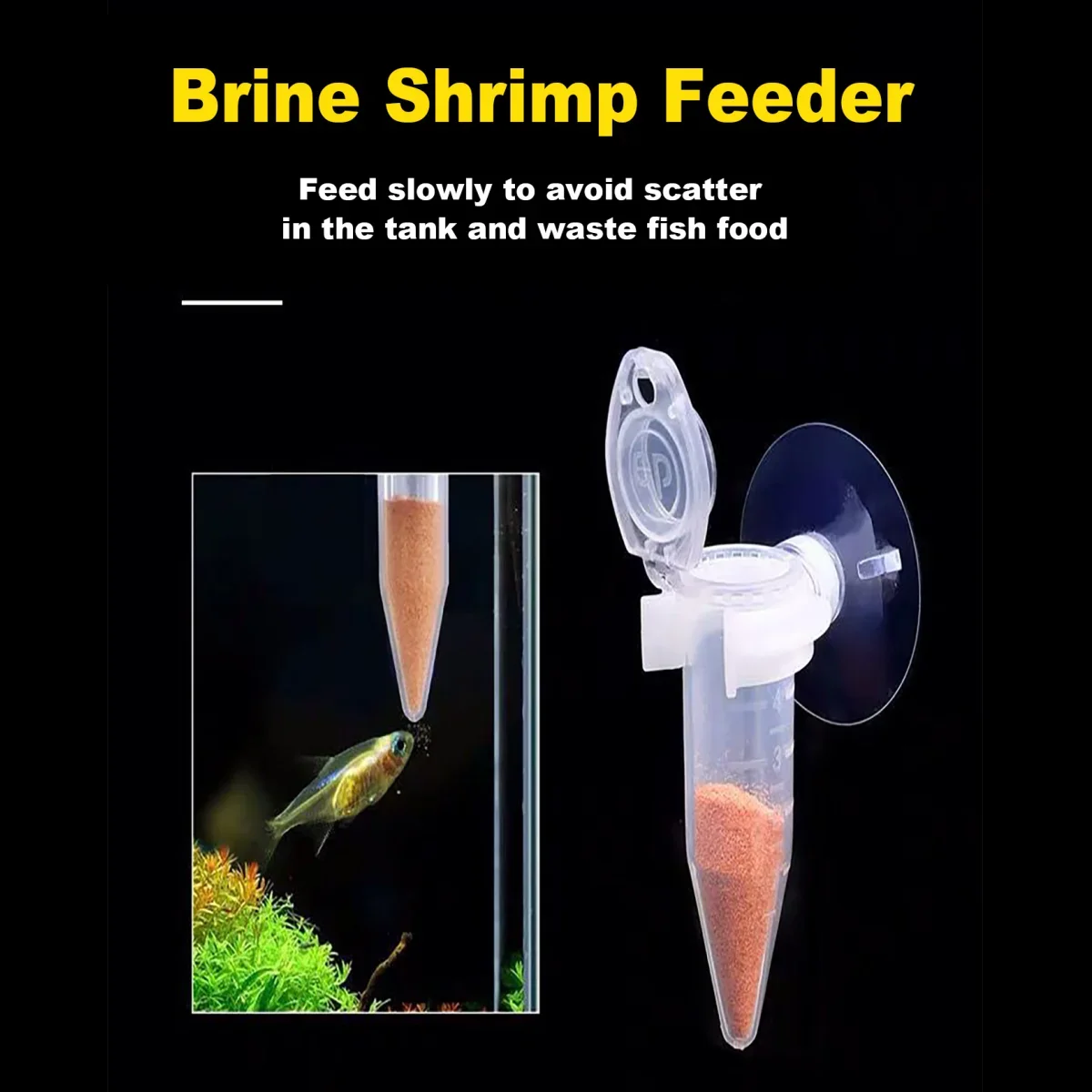 

Fish Feeder Cone Shrimp Egg Worm Funnel Cup Feeding Tool Ring Ornamental Tank Aquarium Accessories With Suction