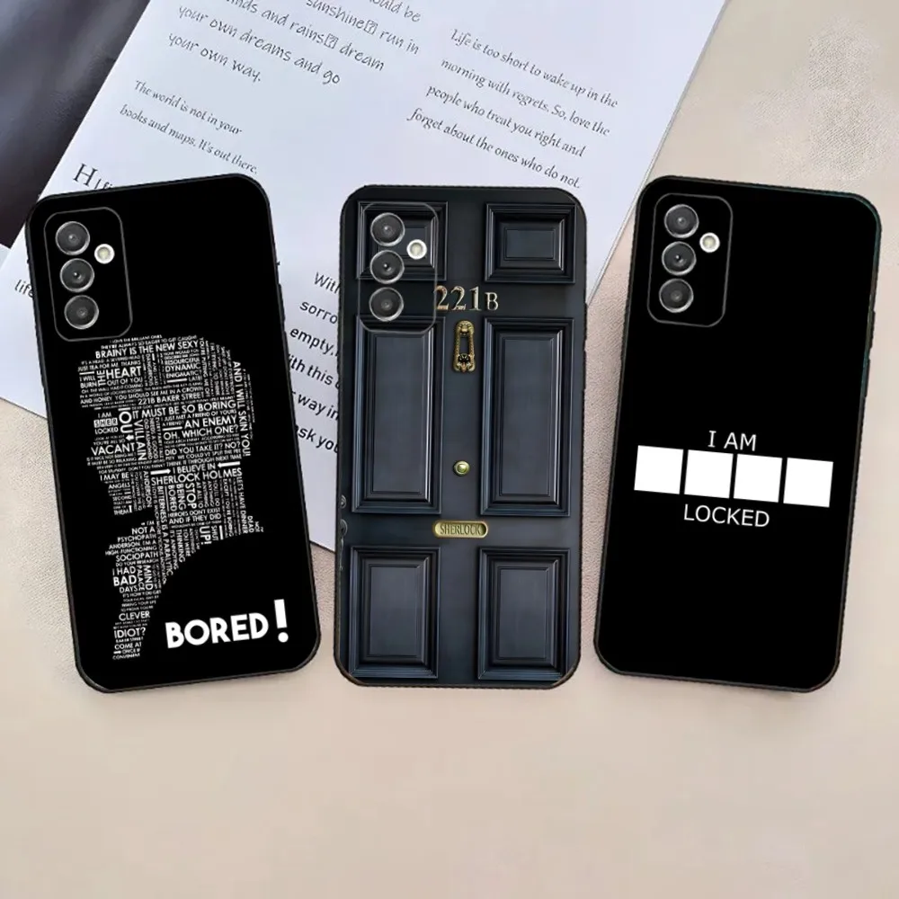 221b S-Sherlock-Holmes-TV  Phone Case For Samsung Galaxy A20,A21s,A22,A31,A32,A52,A53,A72,73,A80,A91 Soft Black Phone Cover