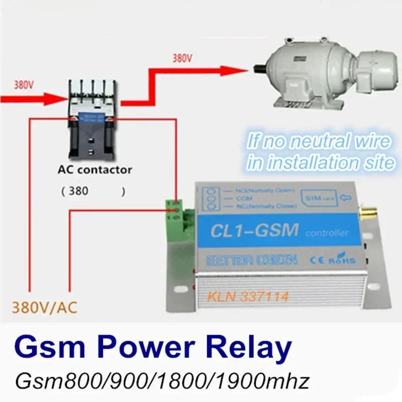 Gsm Controller Relay Switch for Gate Open, Water Pump, Motor, Home Appliances On/Off via SMS Call Remote Control