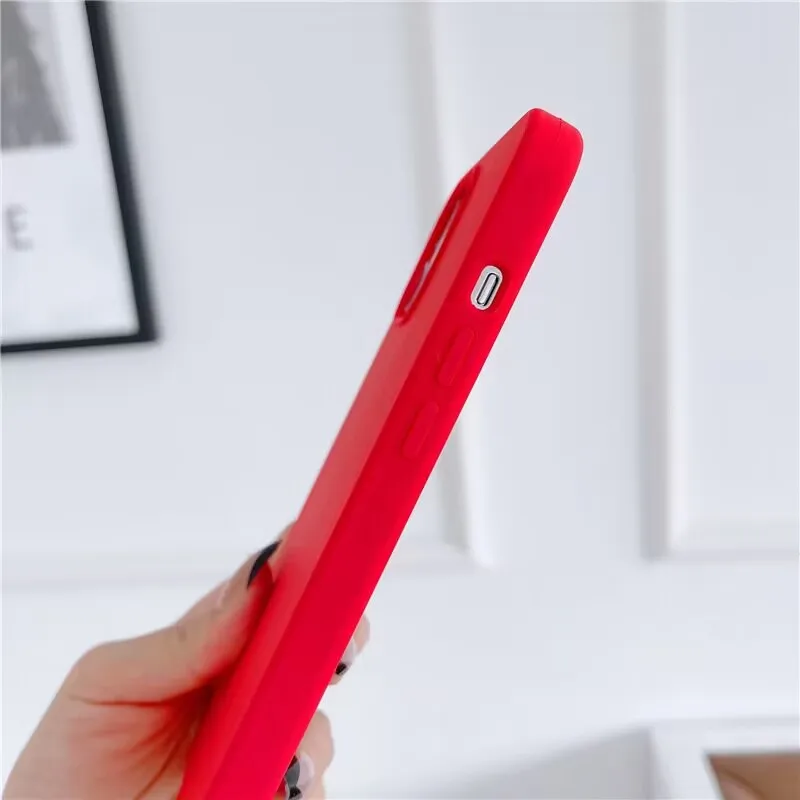 Etui z płynnego silikonu lub etui na telefon 15 14 13 12, antypoślizgowe i odporne na upadki, lub etui na telefon 8 7 Plus SE, odporne na wstrząsy. — zdjęcie produktu 3