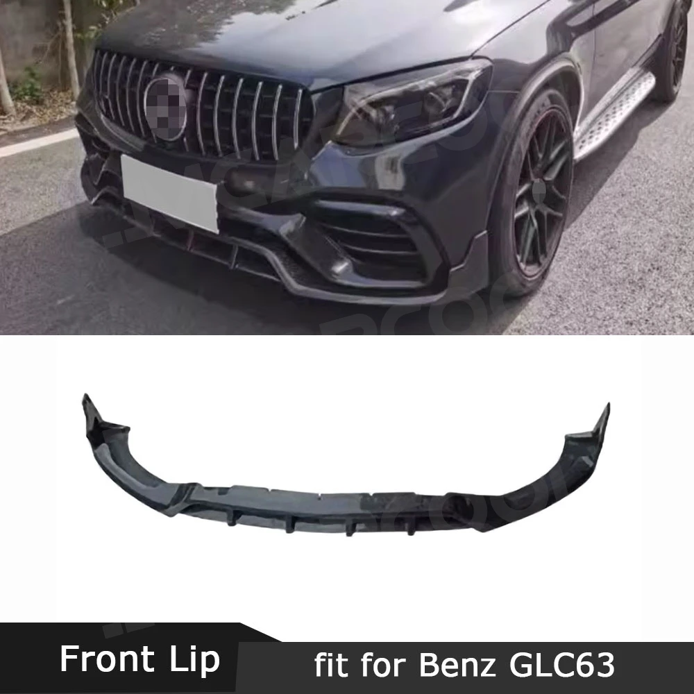 

JMCARCOOL для Benz GLC63 для AMG SUV 2020-2022, сухой передний спойлер из углеродного волокна, диффузор, украшение для стайлинга автомобиля