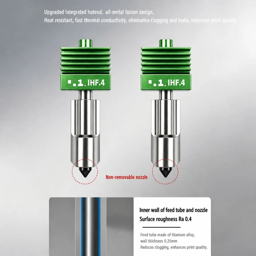 Image of MPVD ™ Hotend für Bambu Lab A1 X2D Hotend A2L Hotend A1 H2C P2S H2D H2S Düsen-Upgrade Antihaft-Filament Hohe Härte Langlebig