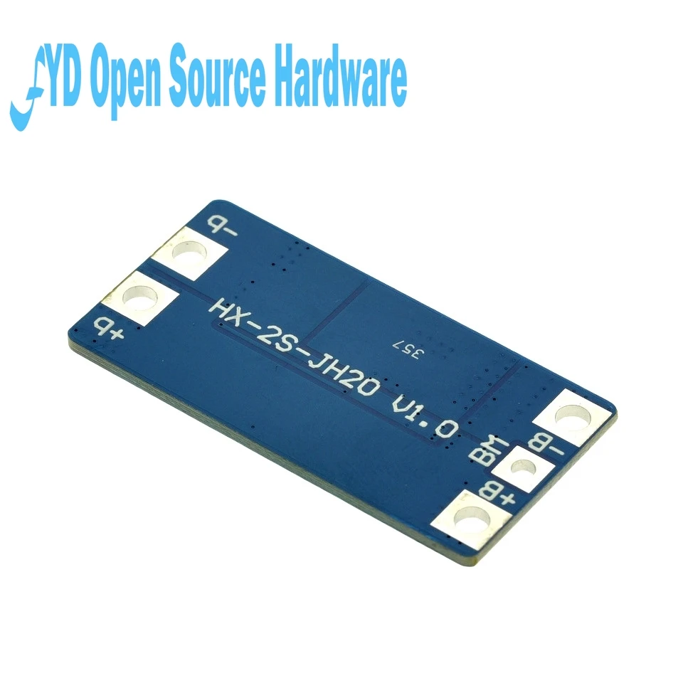 HX-2S-JH20 2S 10A Li-ion Battery Protection Board with Balance 7.4V 18650, Overcharge & Overdischarge Protection 8.4V Charging