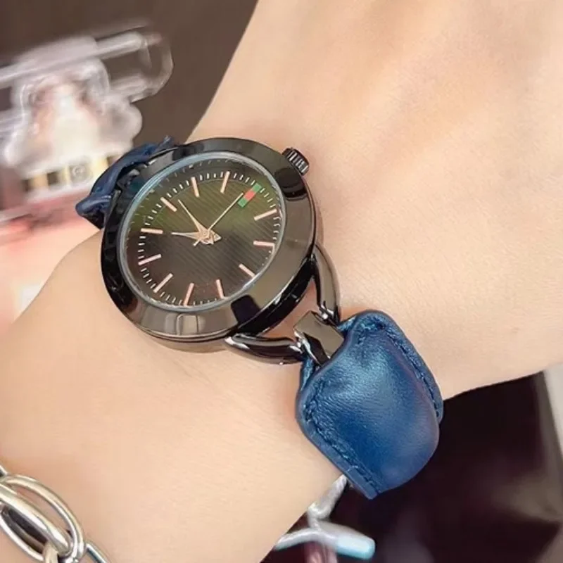 Retro Women Bracelet Watch 3 Bar Waterproof Fashion Lady Clock Luxury Senior Disc Women Scale Quartz Watch Leather Strap Relojes