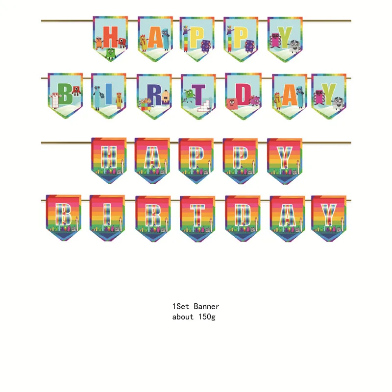 Number-blocks Fontes do Partido para Meninos Aniversário, Conjunto De Talheres De Papel, Prato De Papel, Copo, Guardanapos, Decorações Do Chuveiro Do Bebê, Sacos De Presente