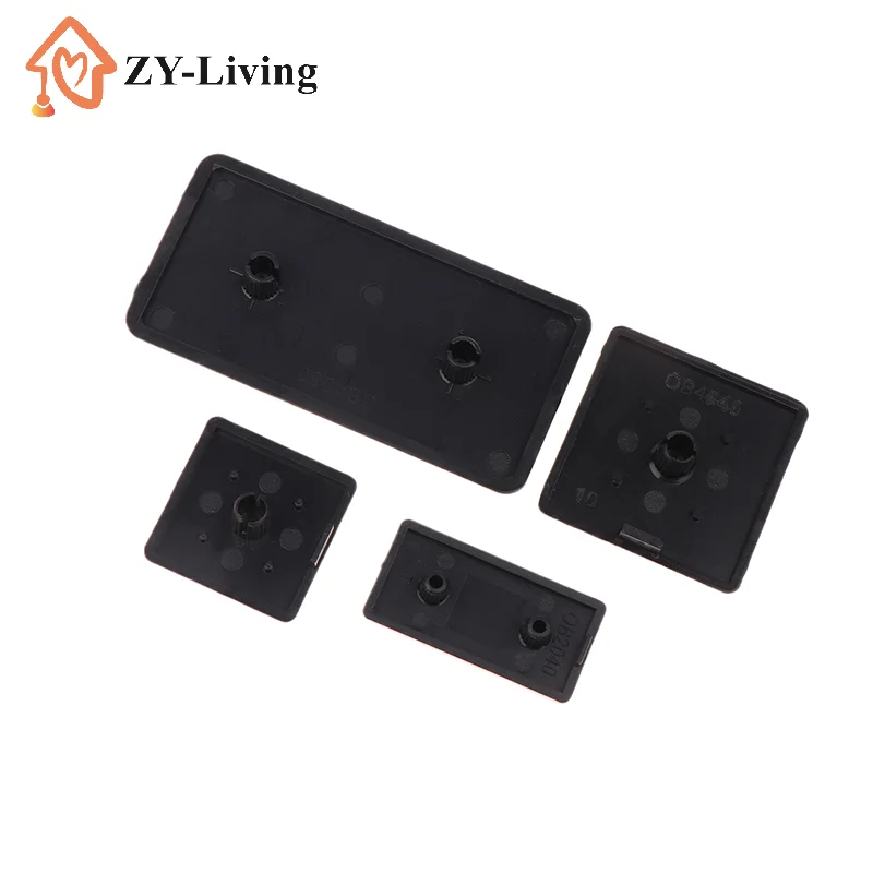 10Pcs 3030 3060 4040 4080 4545 Plastic End Cap Cover Plate Black For EU Aluminum Profile