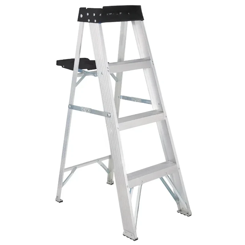 

4' Aluminum Step Ladder, for 250-lb Capacity, W-2112-04S Ladder for Home