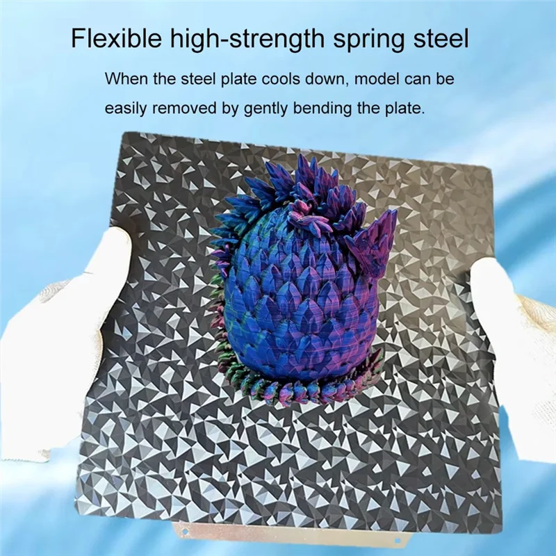 

PEO PET двухсторонний пружинный стальной лист, детали 3D-принтера, печатная кровать для QIDI X Max 3