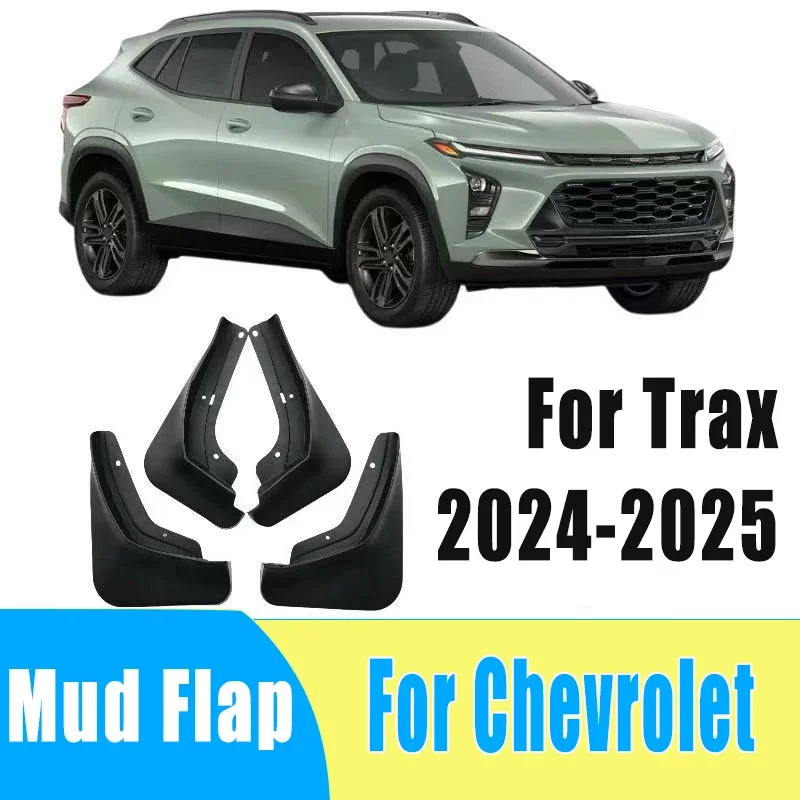 

4pcs Automobiles Mudguard Waterproof Prevent Mud Splashing Car Mud Flap Fender Trim Accessories For Chevrolet Trax 2024-2025