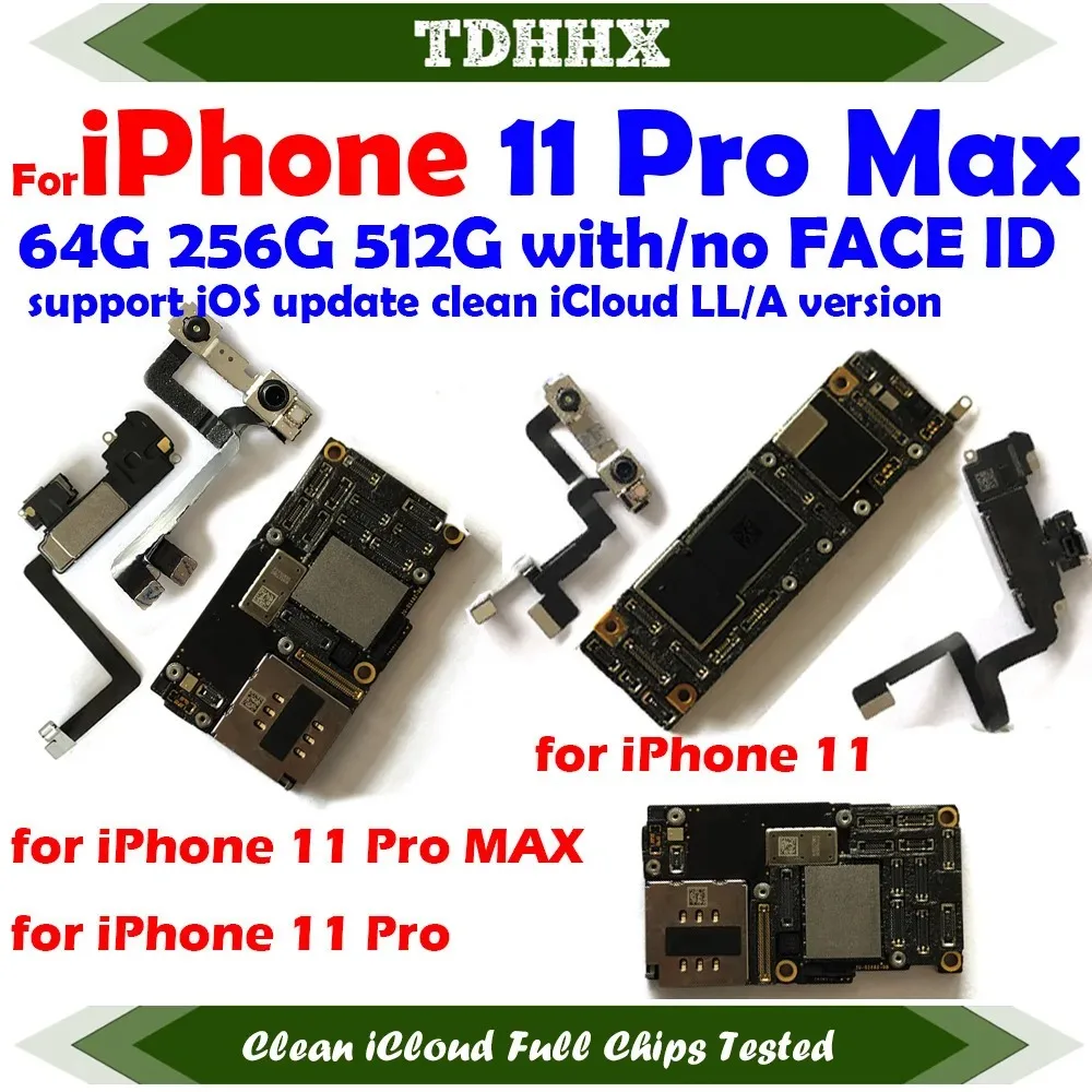 Placa Base Principal para iPhone 11, Placa Base con iCloud Limpio, Compatible con Actualizaciones, Placa Base Completamente Probada 11Pro Max