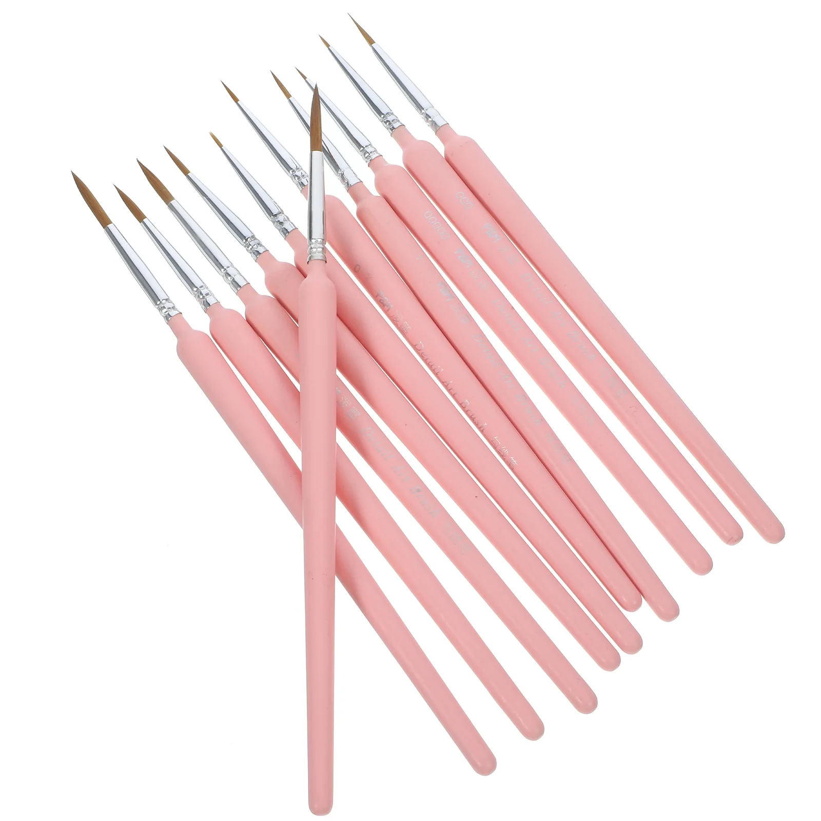 

11 Pcs Brushes Detail Paint Miniatures Paint Brushes Brush Watercolor Oil Painting Gouache Acrylic