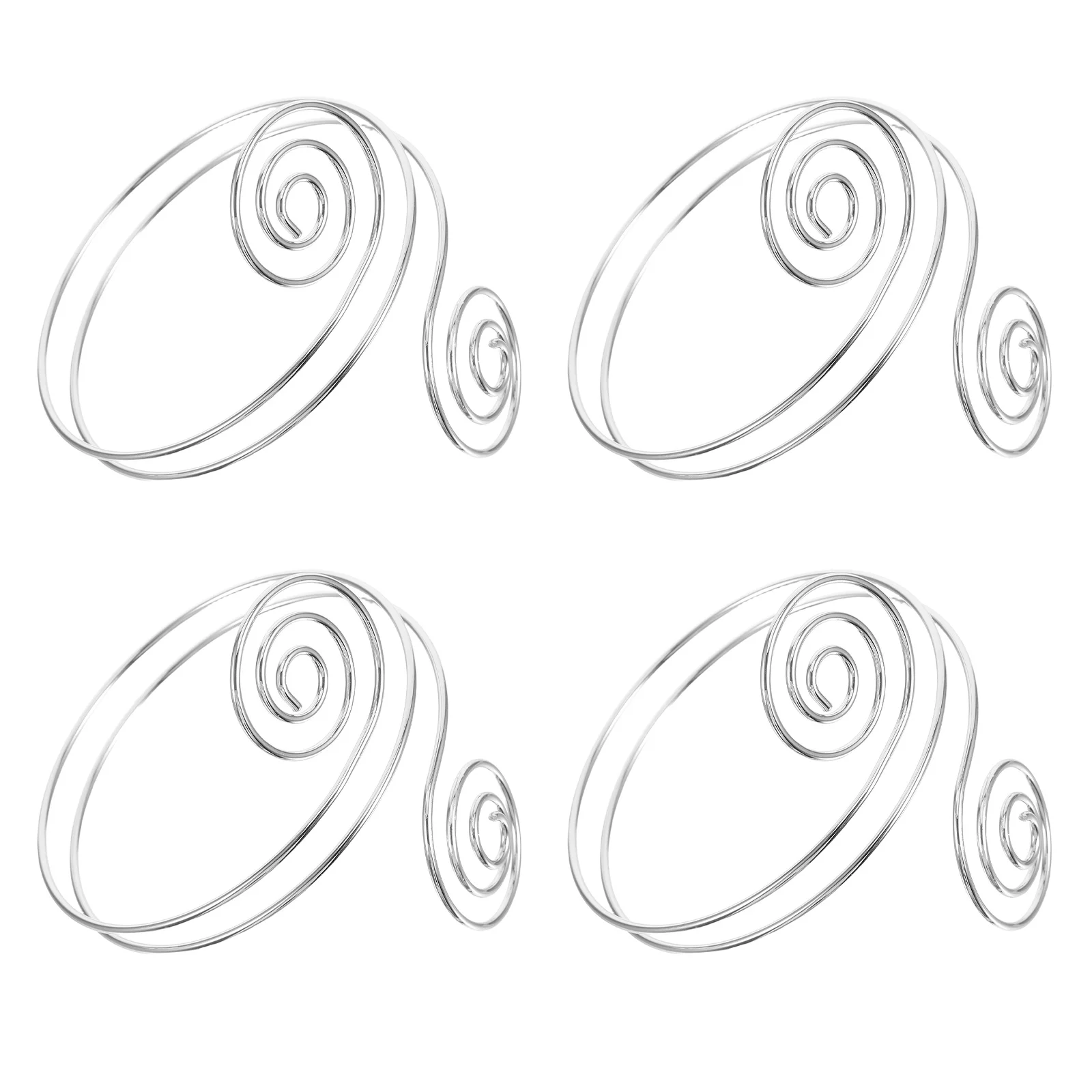 

4Pcs Spiral Punk Metal Arm Cuff Bracelet Adjustable Coil Upper Arm Jewelry Festival Party Statement Armlet Women