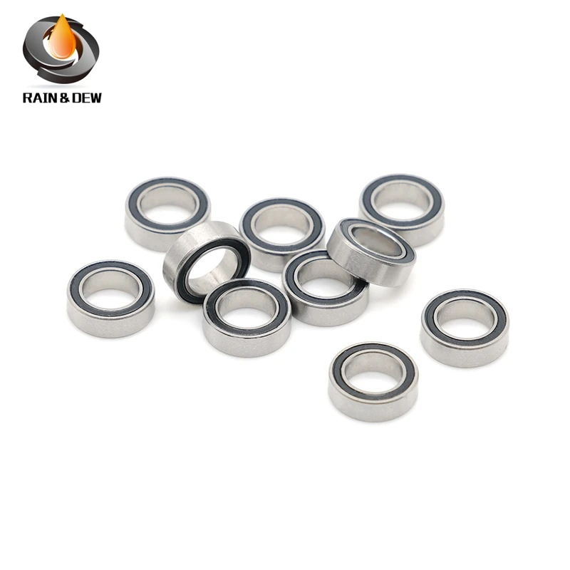 

SMR74RS Anti-rust Bearing ABEC-7 (10PCS) 4*7*2.5mm Miniature SMR74-2RS Ball Bearings RS SMR74 2RS With black rubber seal