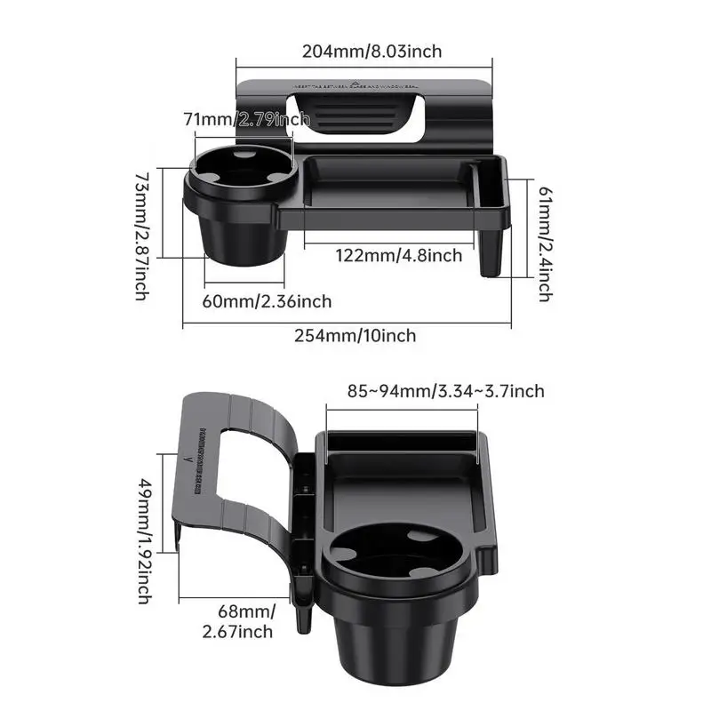 auto Door Storage Box Organizer With Cup Holder Phone Stand Storage Box Auto Hanging Storage Box For Car Interior Accessories